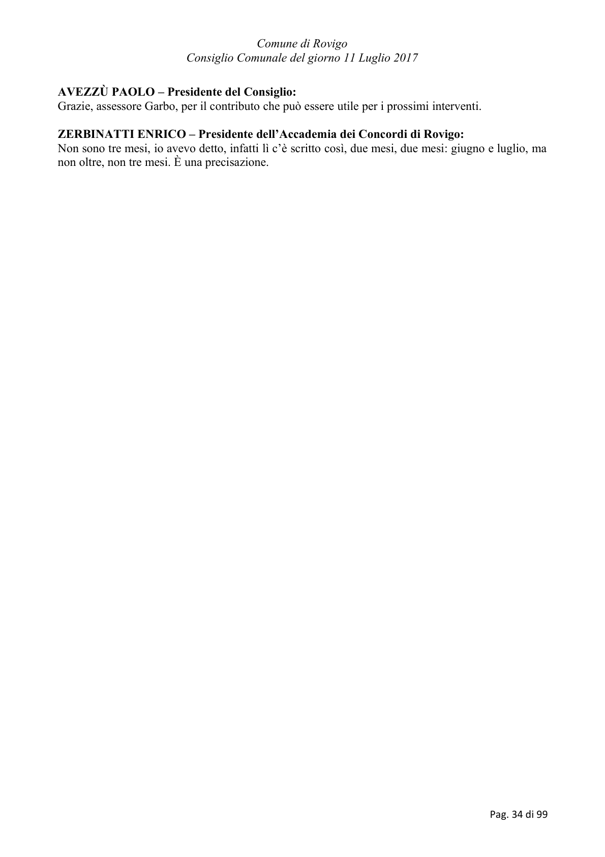 Pagina 34 del verbale