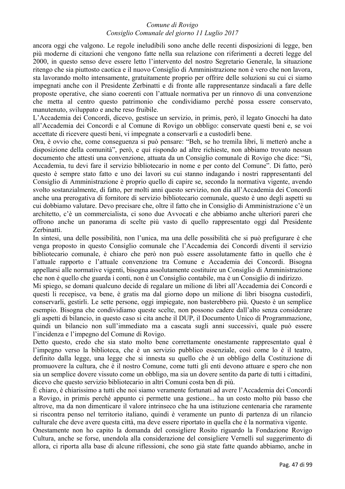 Pagina 47 del verbale