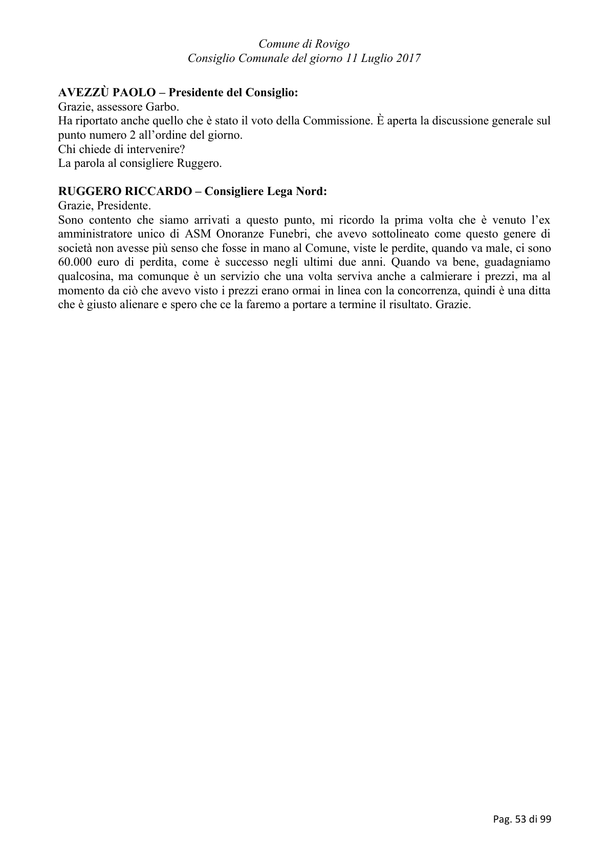 Pagina 53 del verbale