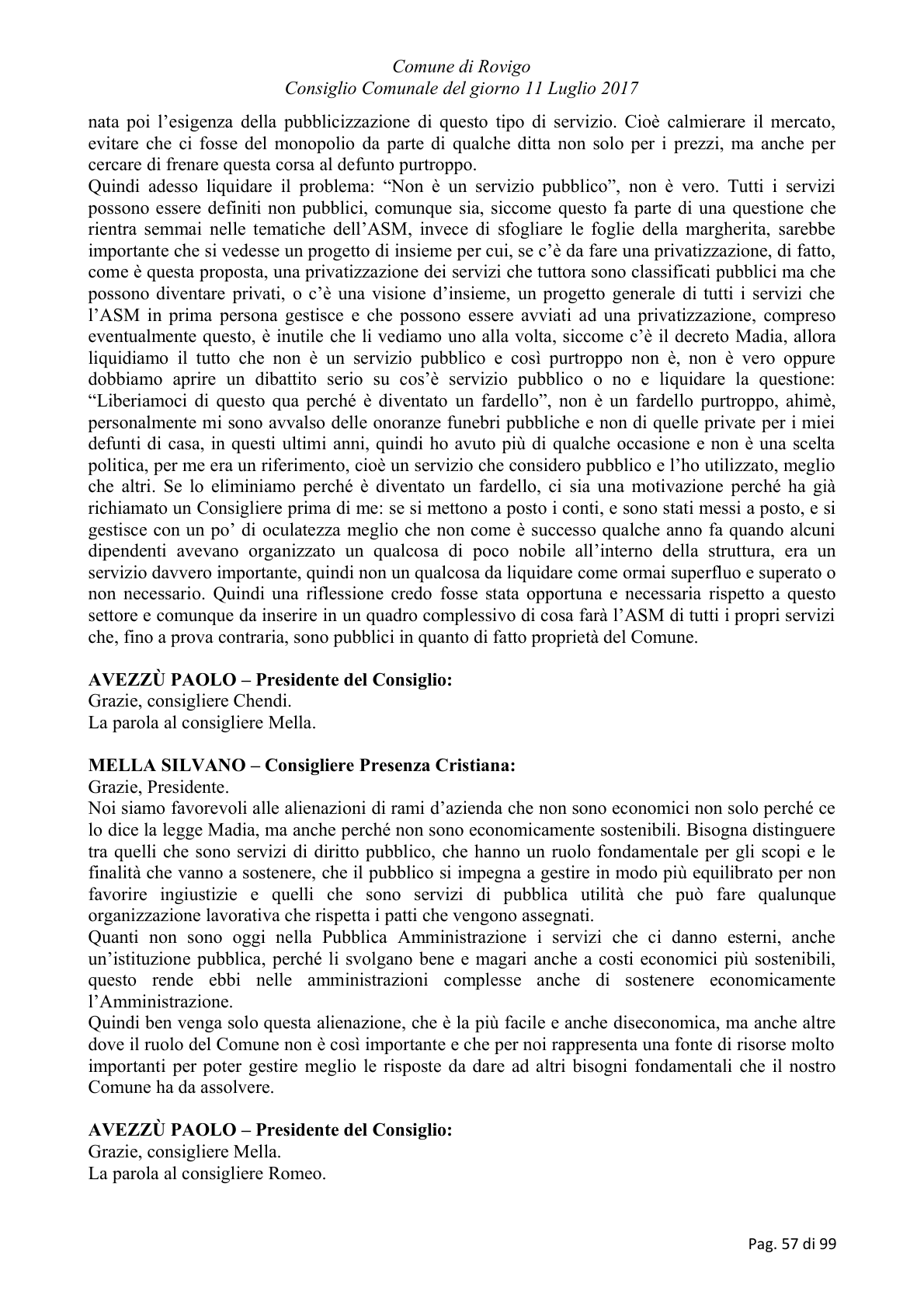 Pagina 57 del verbale