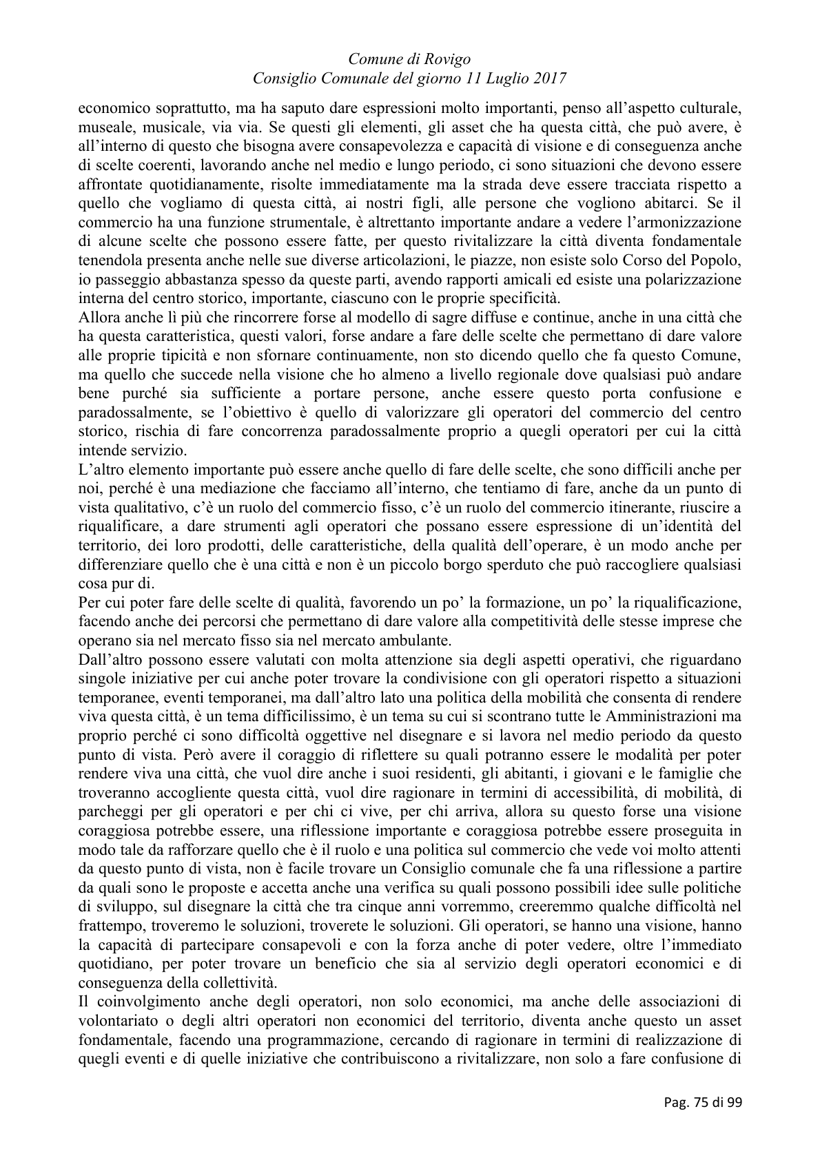 Pagina 75 del verbale