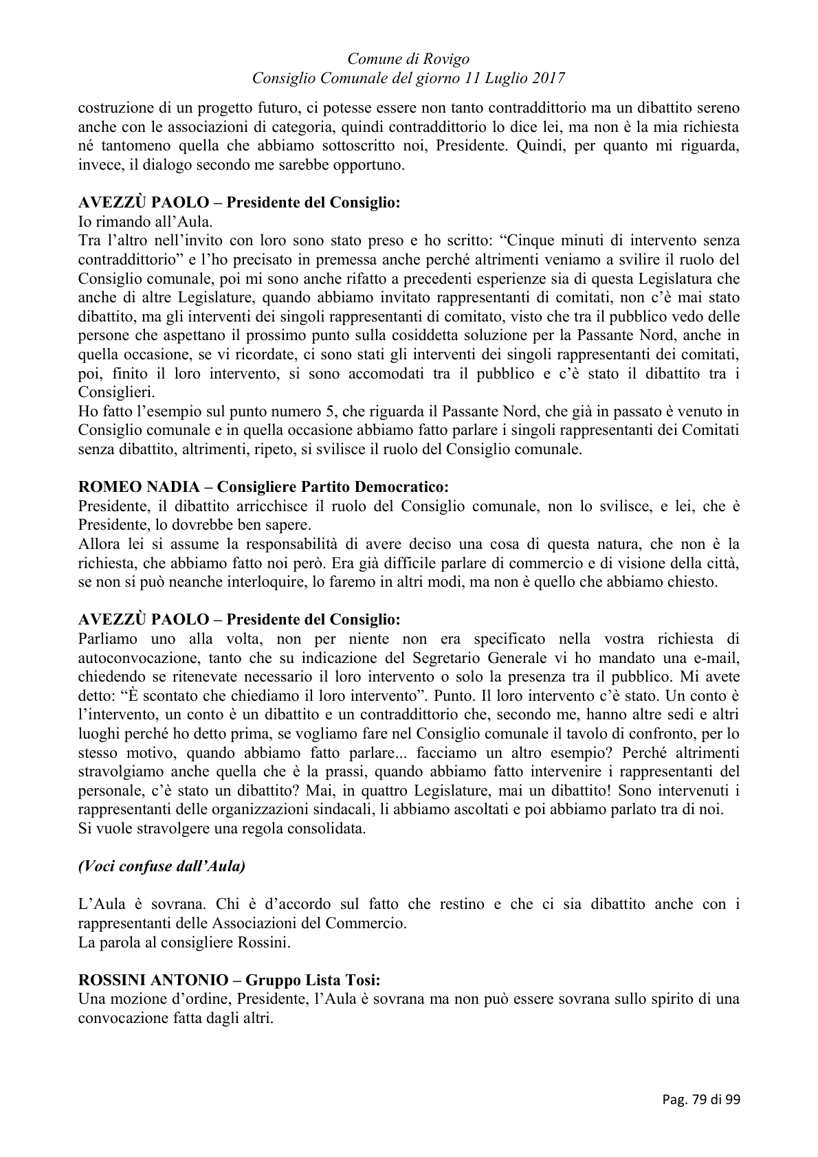 Pagina 79 del verbale