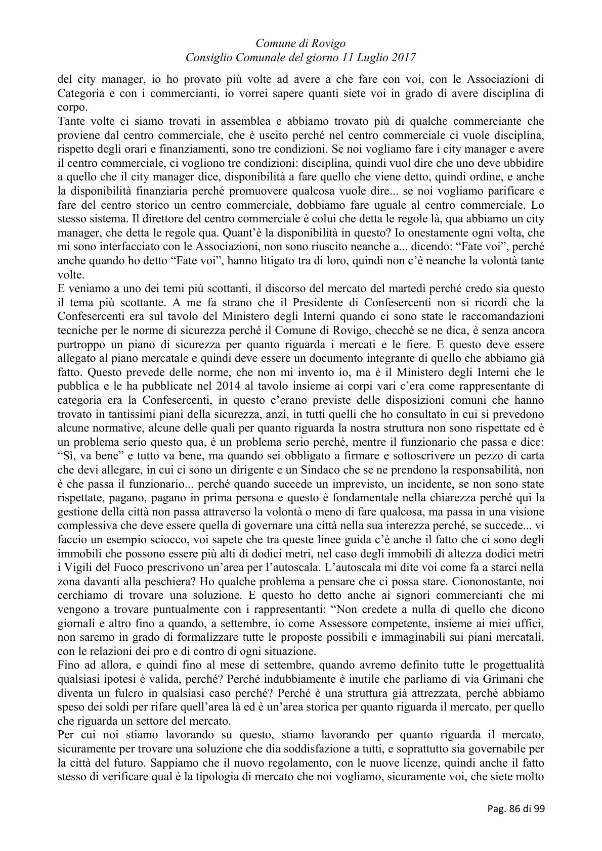Pagina 86 del verbale