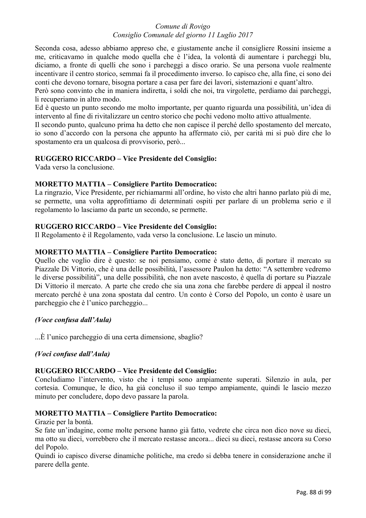 Pagina 88 del verbale