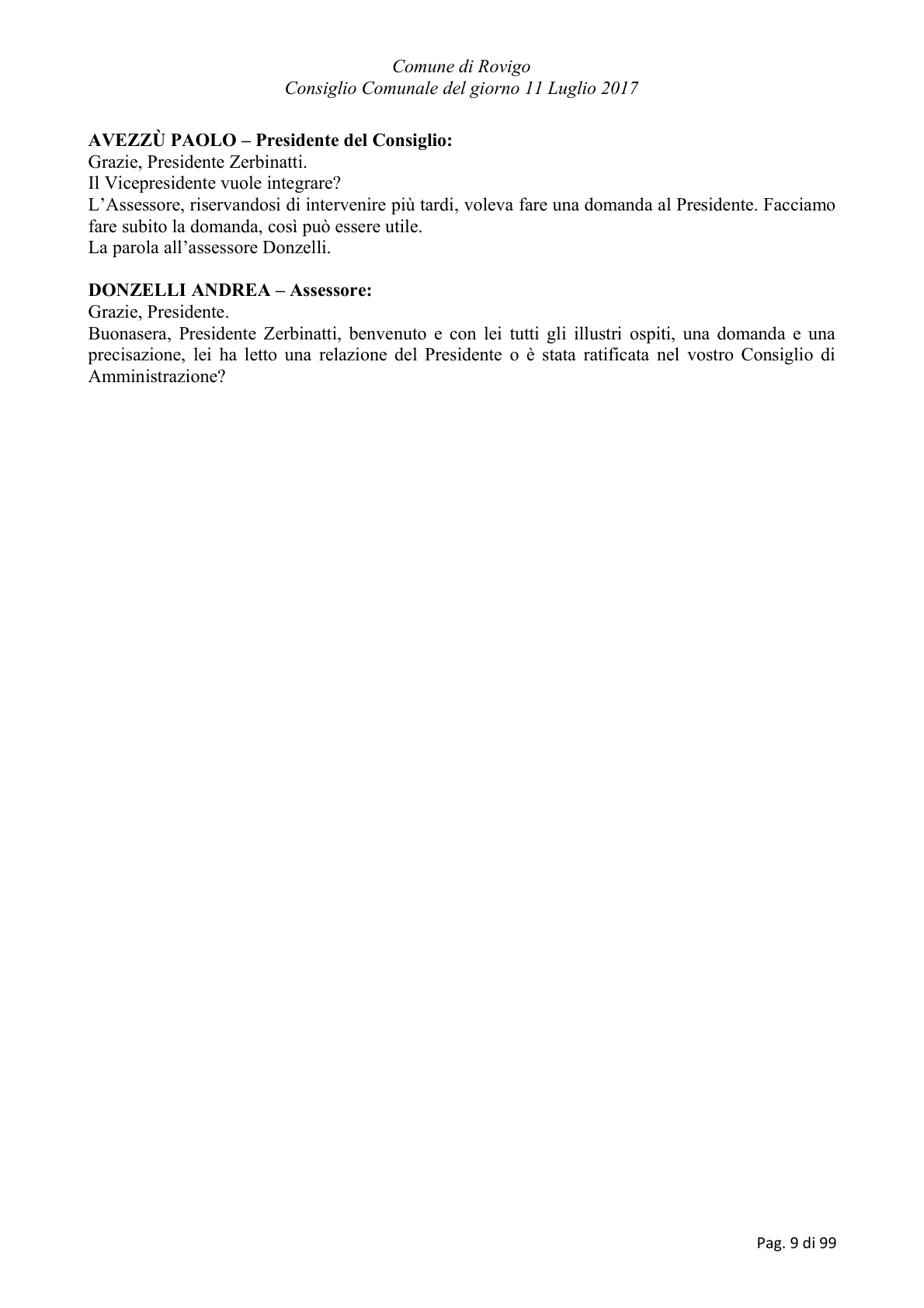 Pagina 9 del verbale