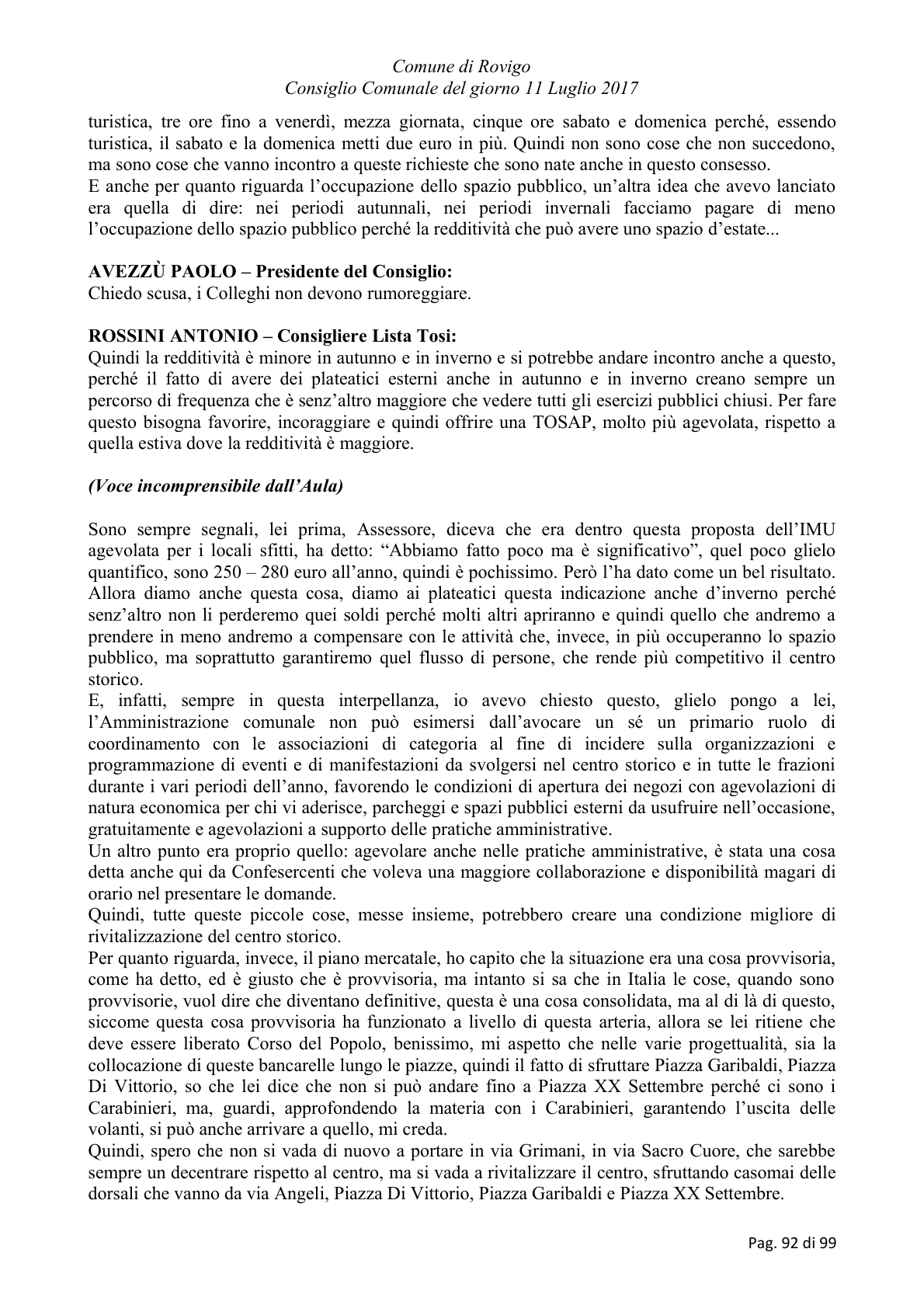 Pagina 92 del verbale