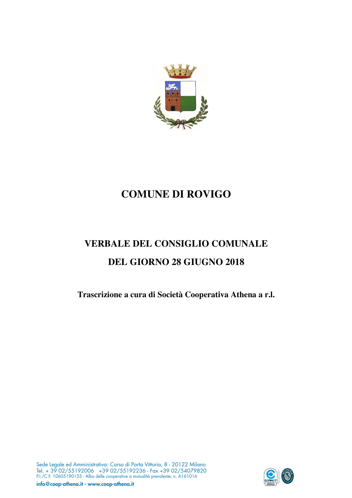 Pagina 1 del verbale