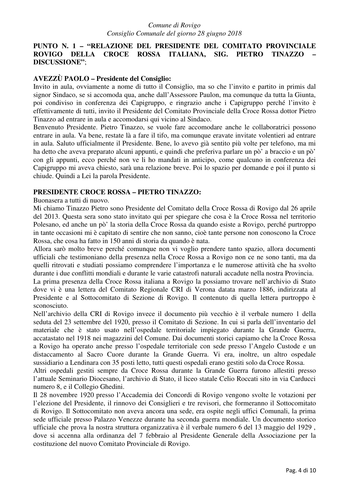 Pagina 4 del verbale