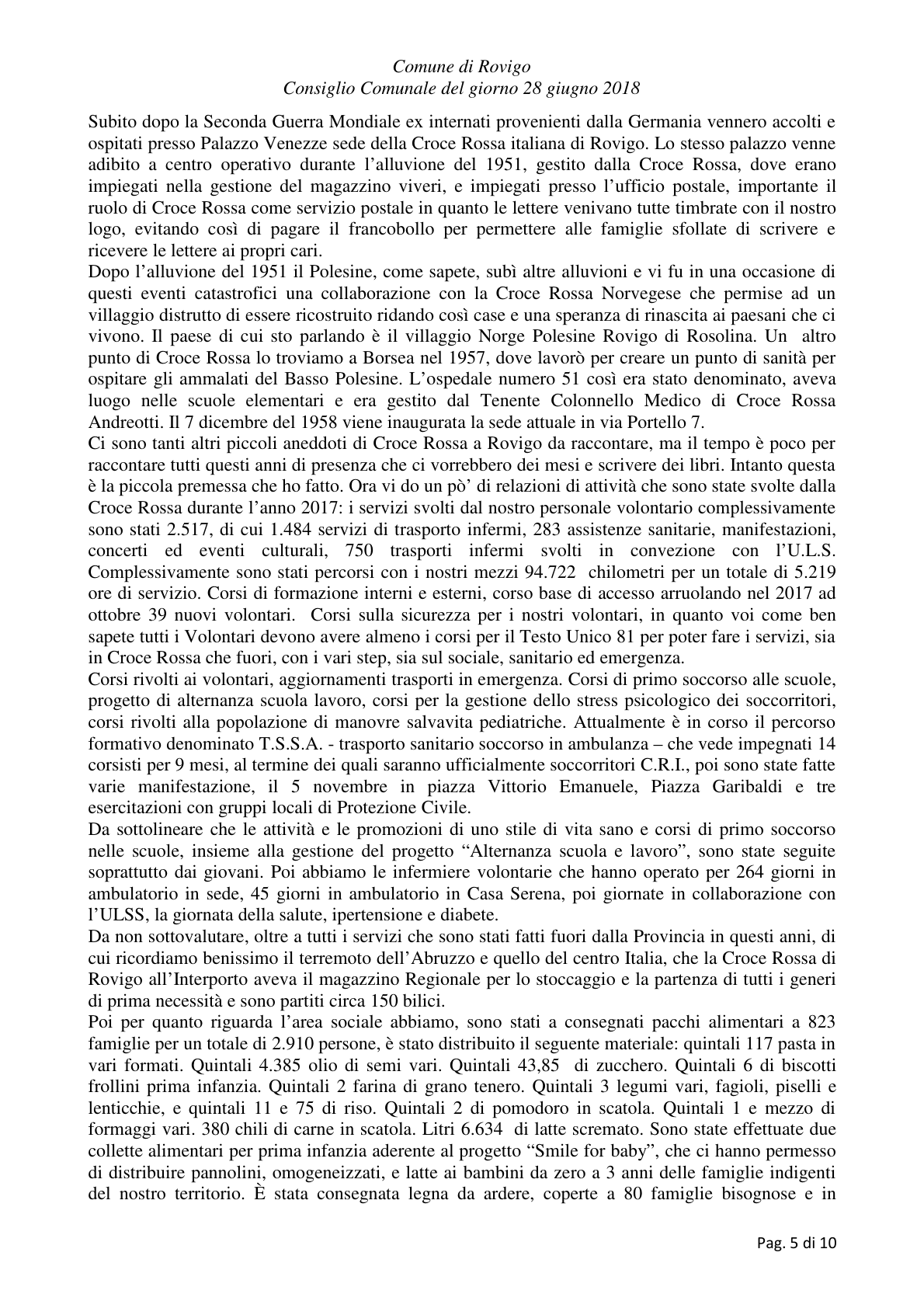 Pagina 5 del verbale