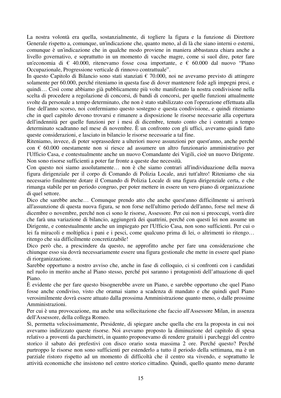 Pagina 15 del verbale