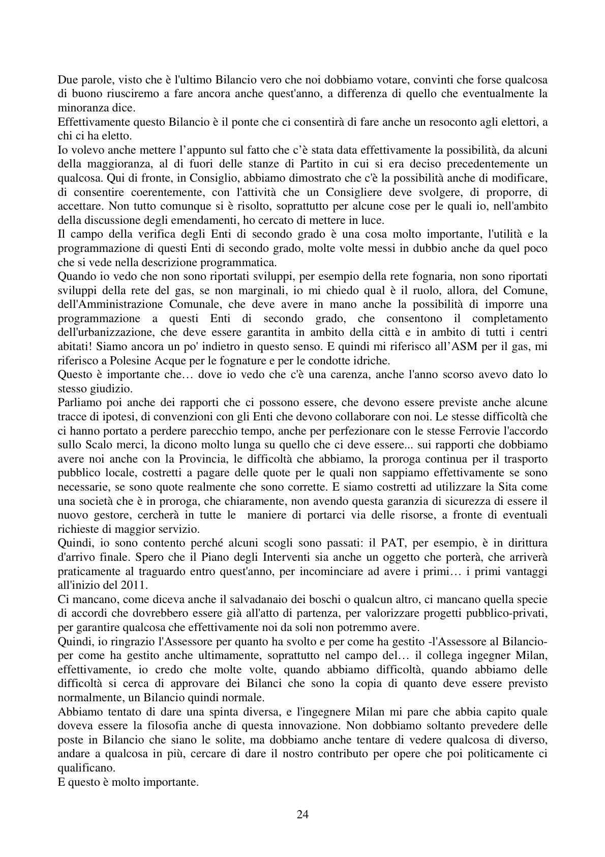 Pagina 24 del verbale