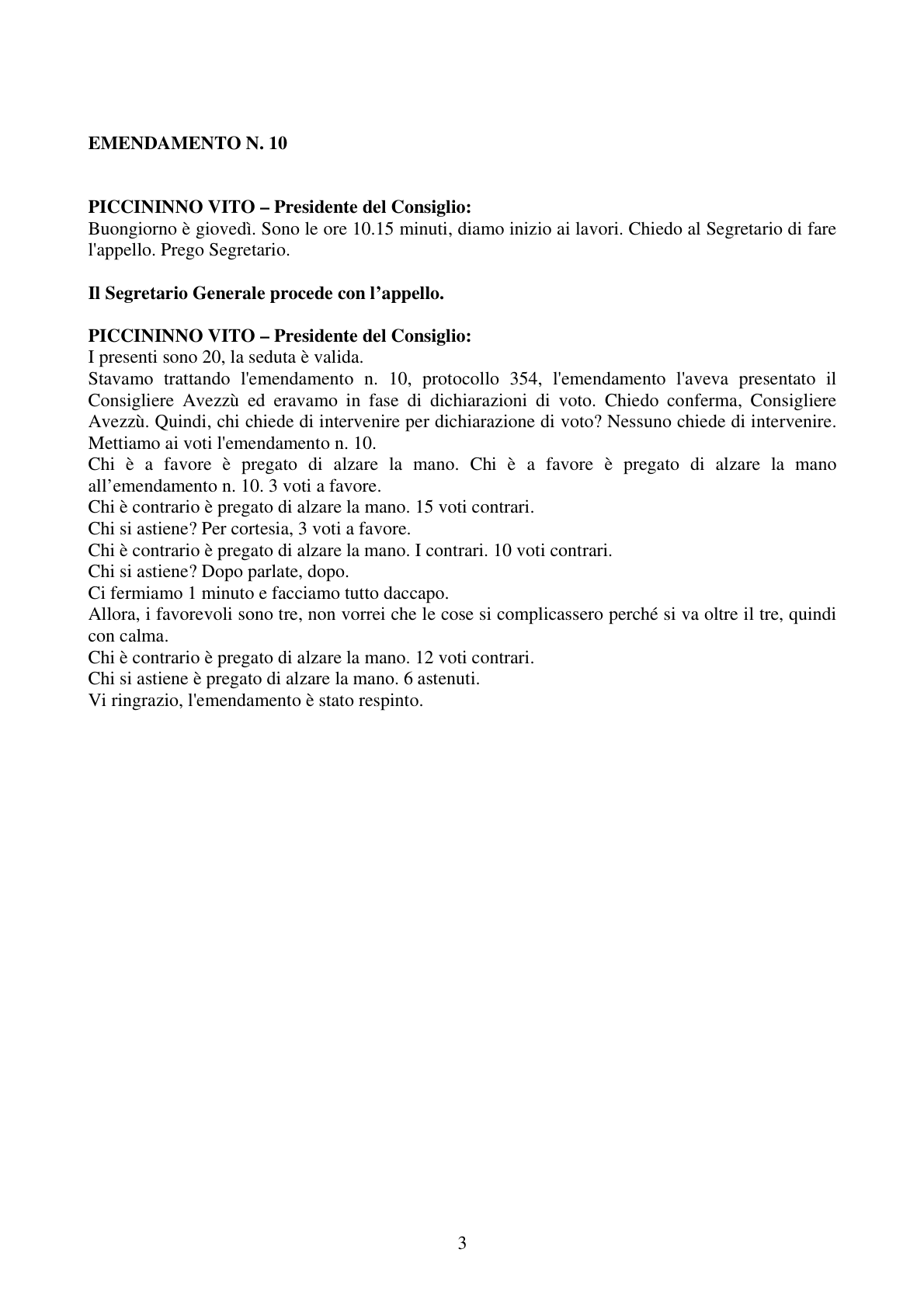 Pagina 3 del verbale