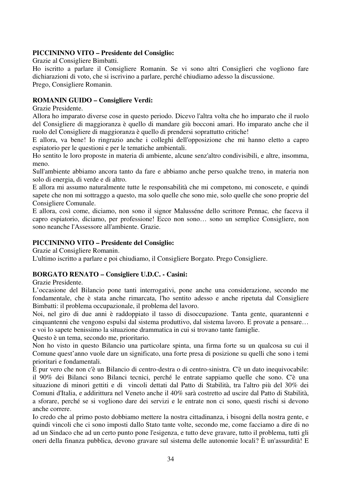 Pagina 34 del verbale