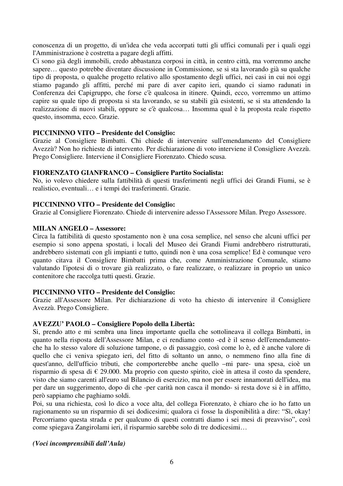 Pagina 6 del verbale