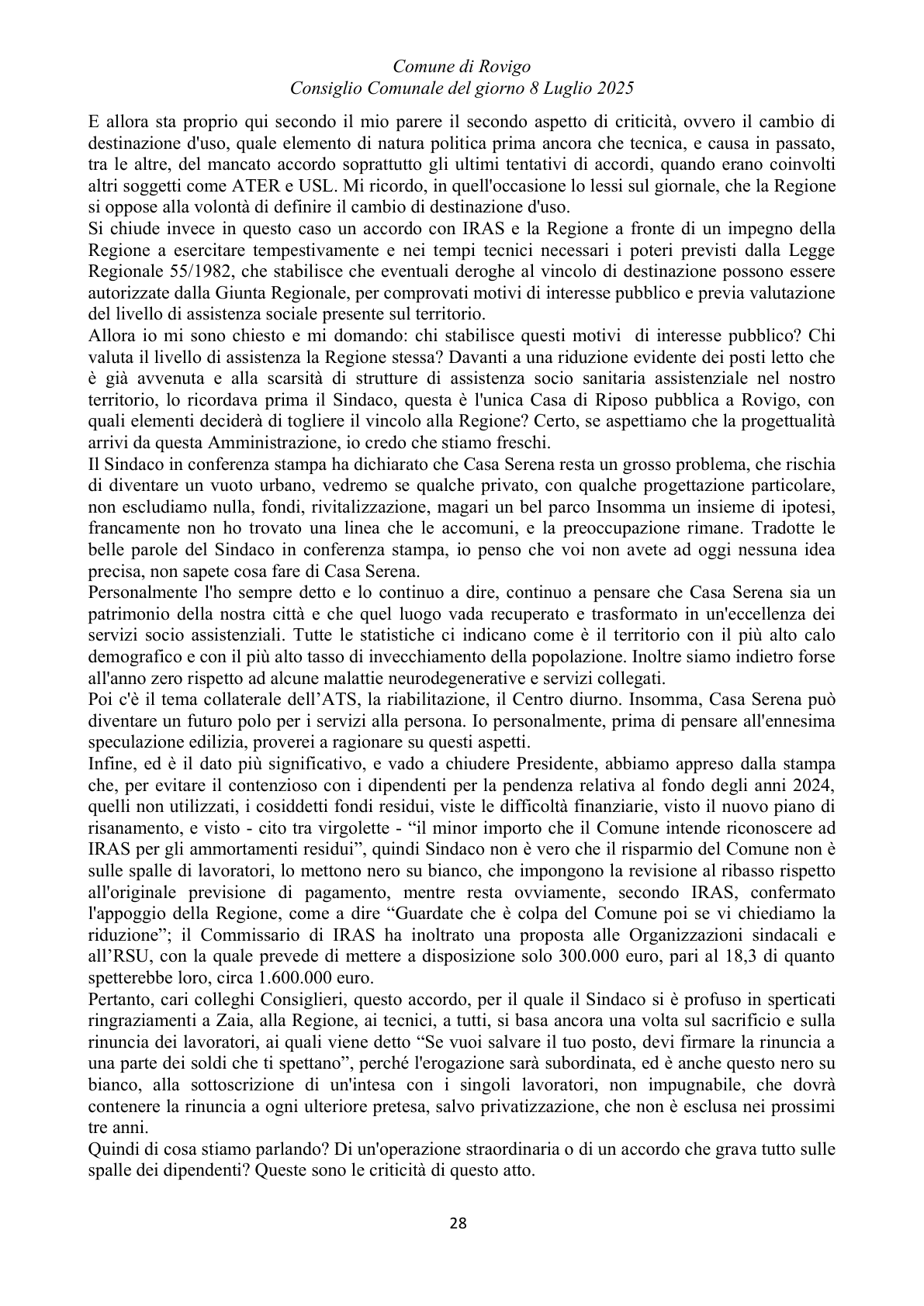Pagina 28 del verbale