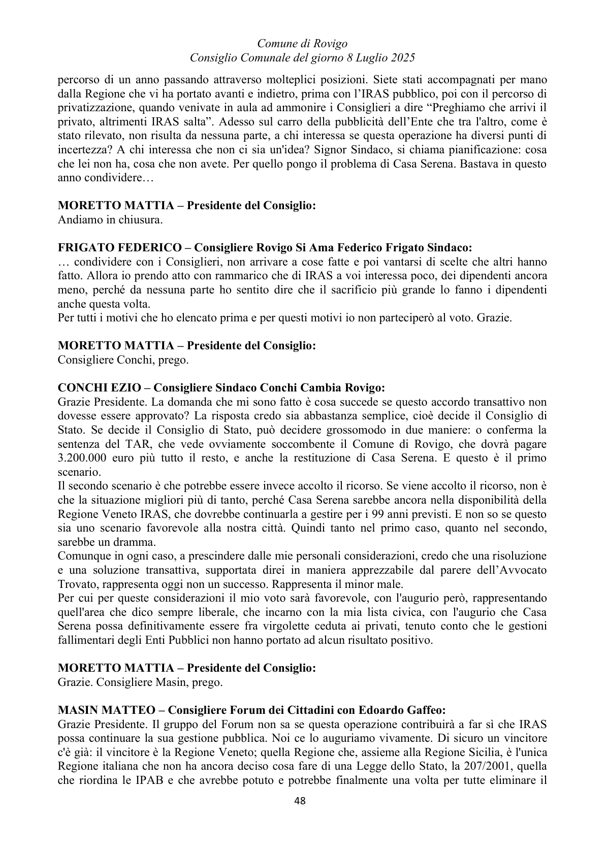 Pagina 48 del verbale