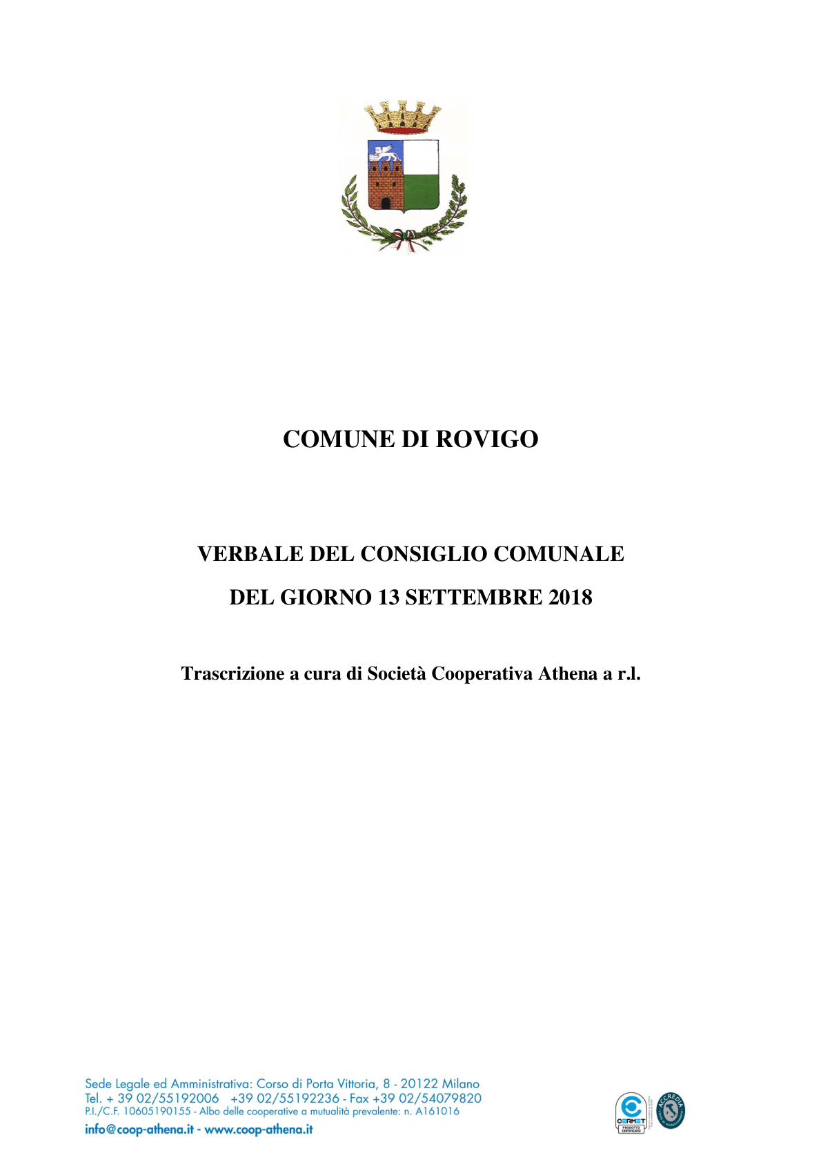 Pagina 1 del verbale