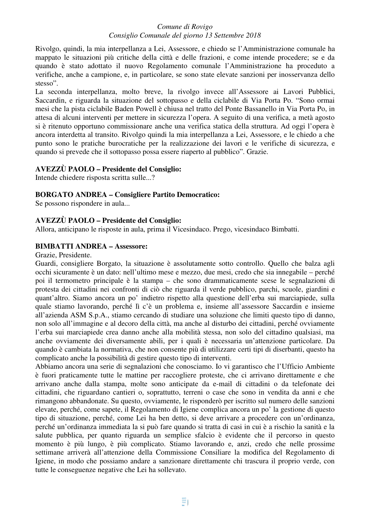 Pagina 10 del verbale