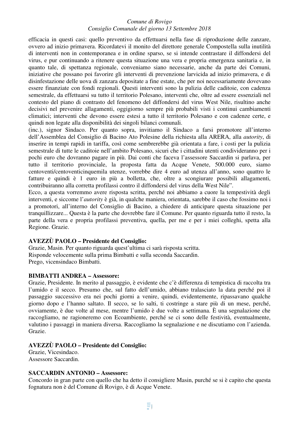 Pagina 14 del verbale