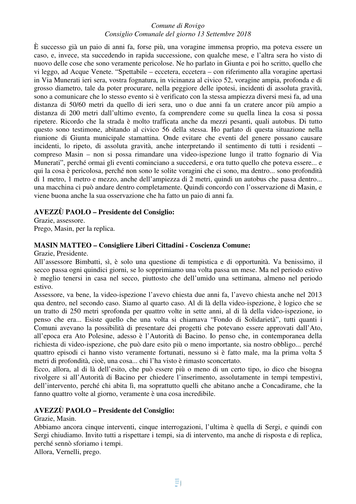 Pagina 15 del verbale