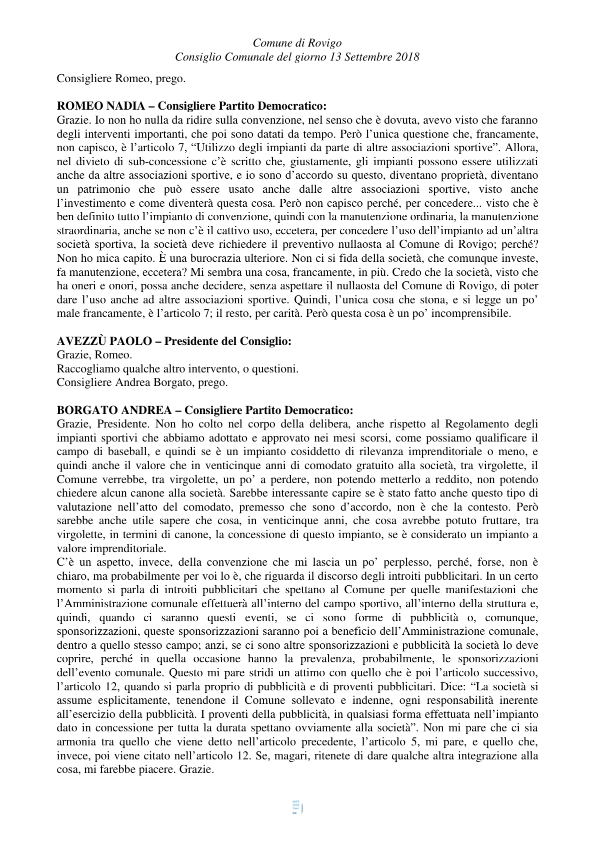 Pagina 25 del verbale