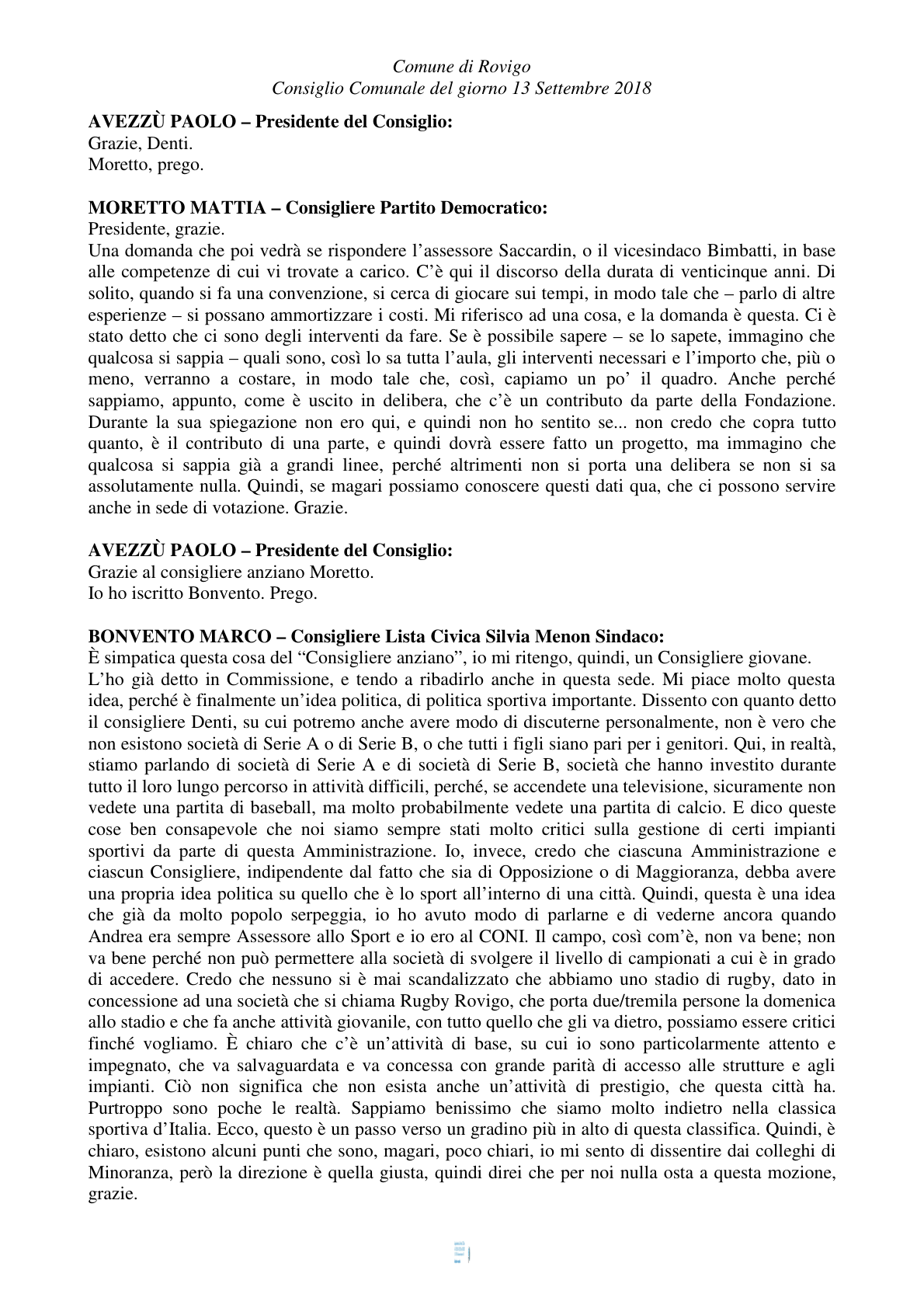 Pagina 27 del verbale