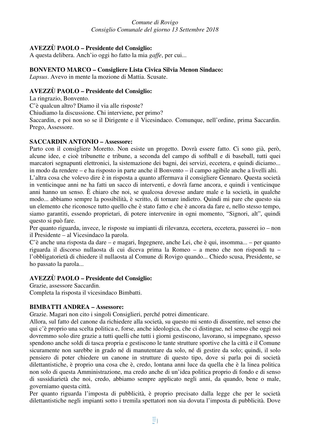 Pagina 28 del verbale