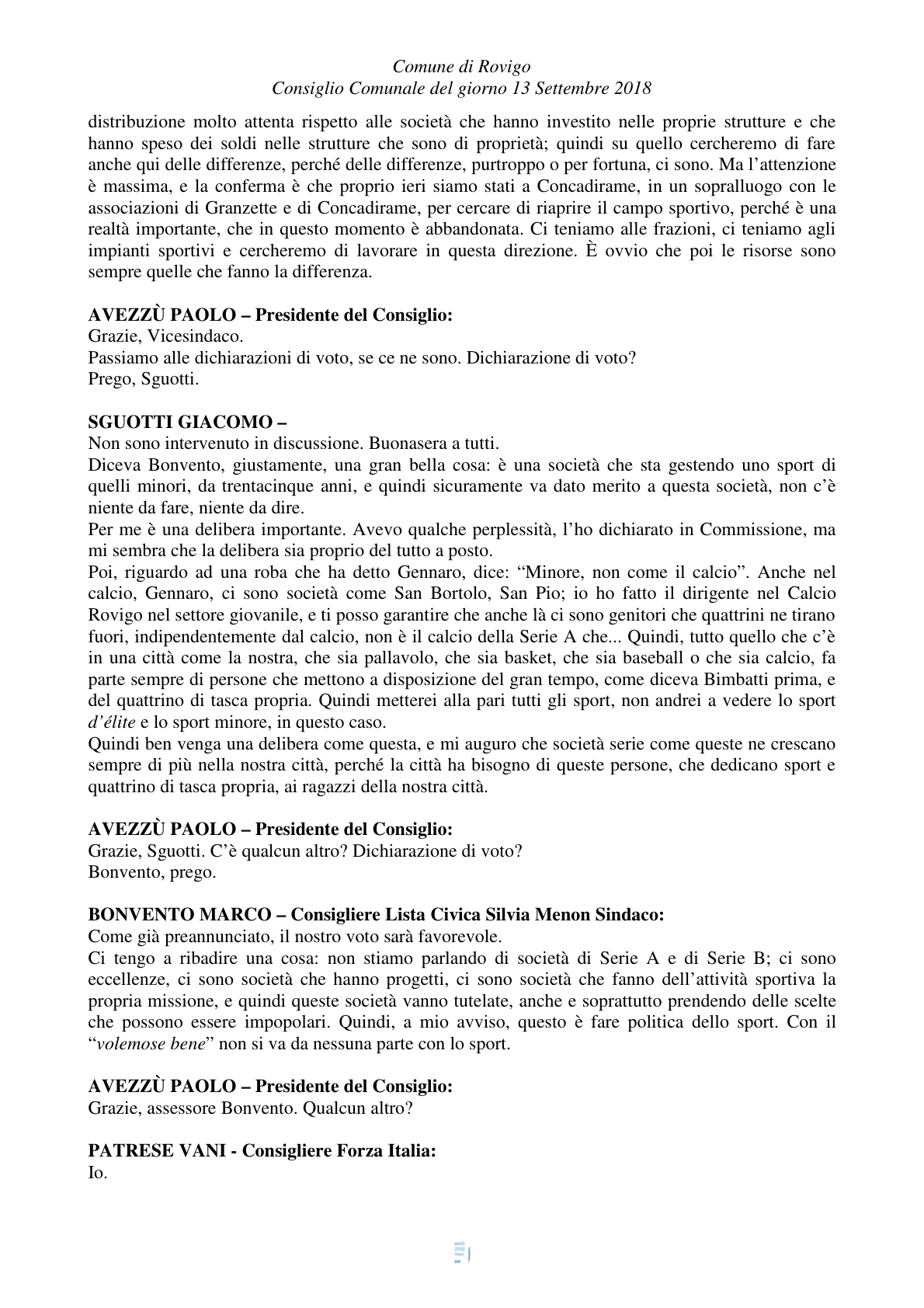 Pagina 30 del verbale