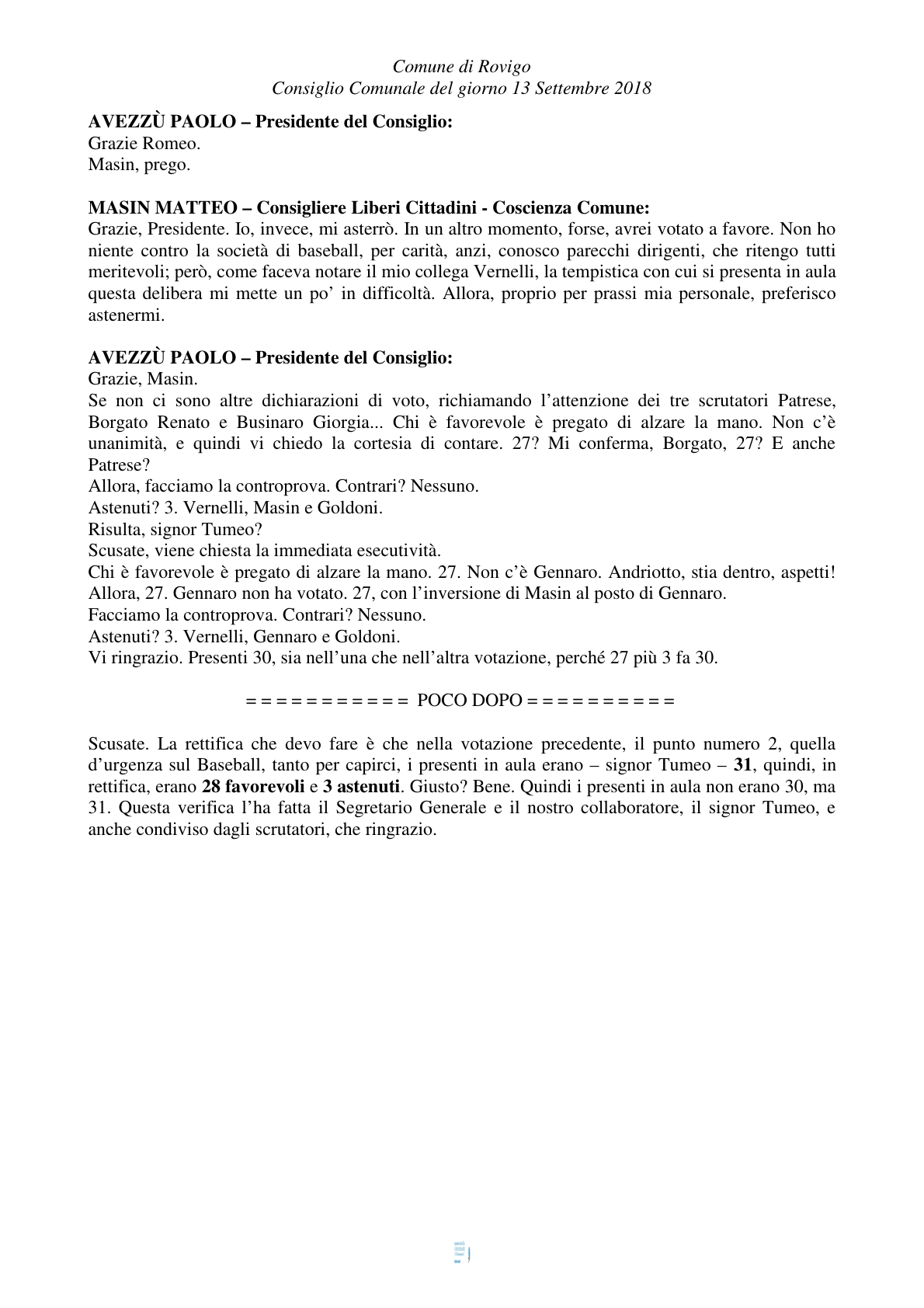 Pagina 32 del verbale