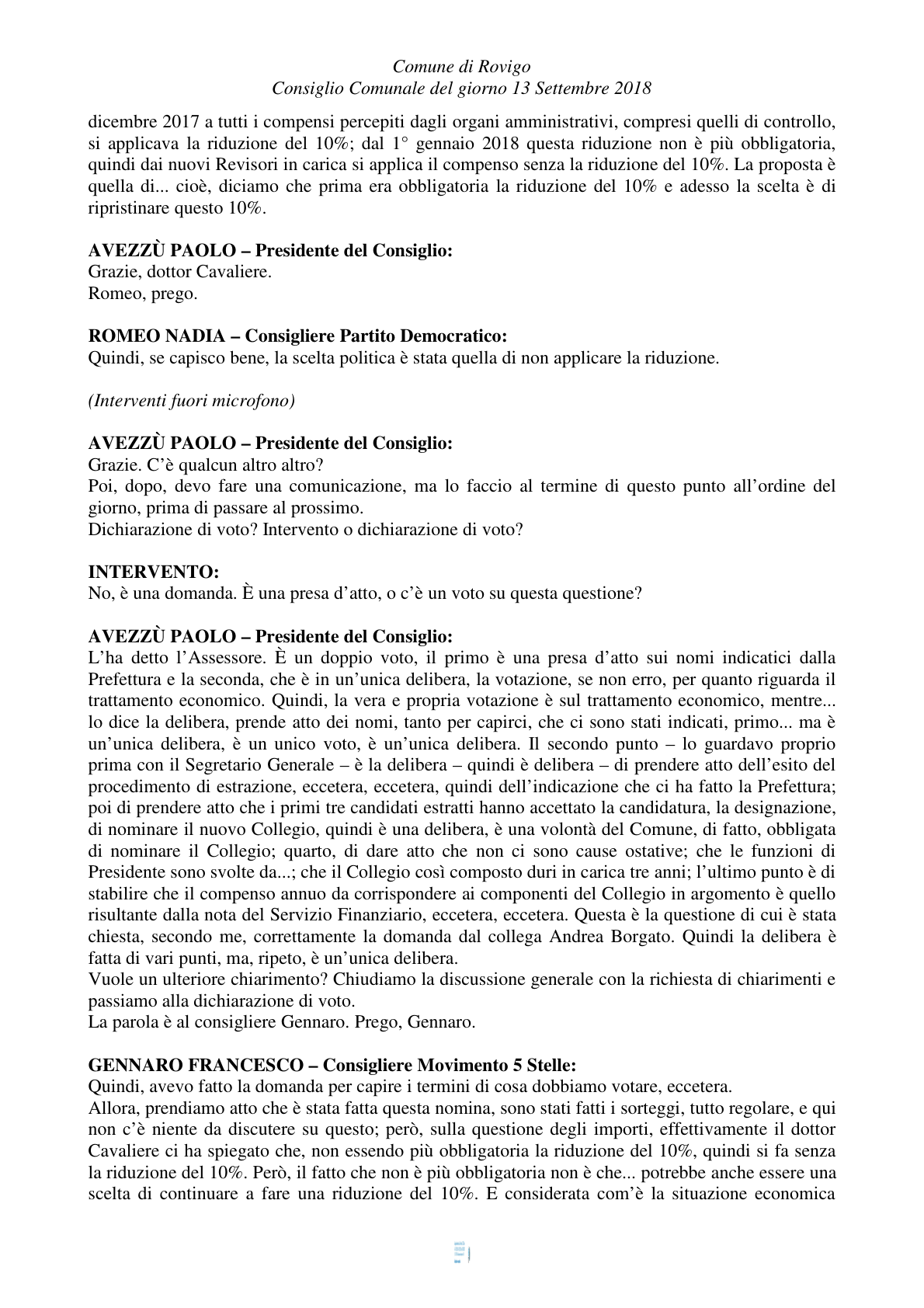 Pagina 34 del verbale
