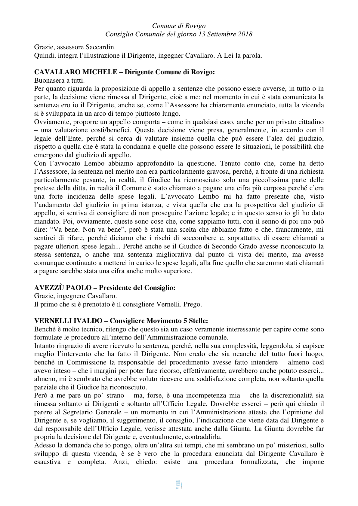 Pagina 42 del verbale