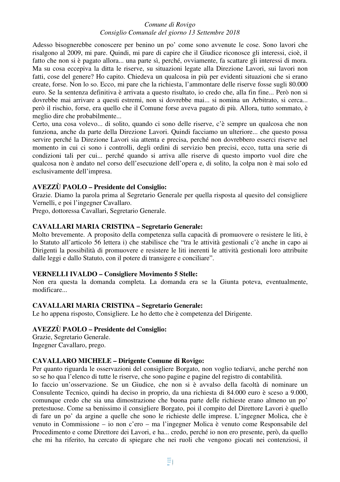 Pagina 44 del verbale