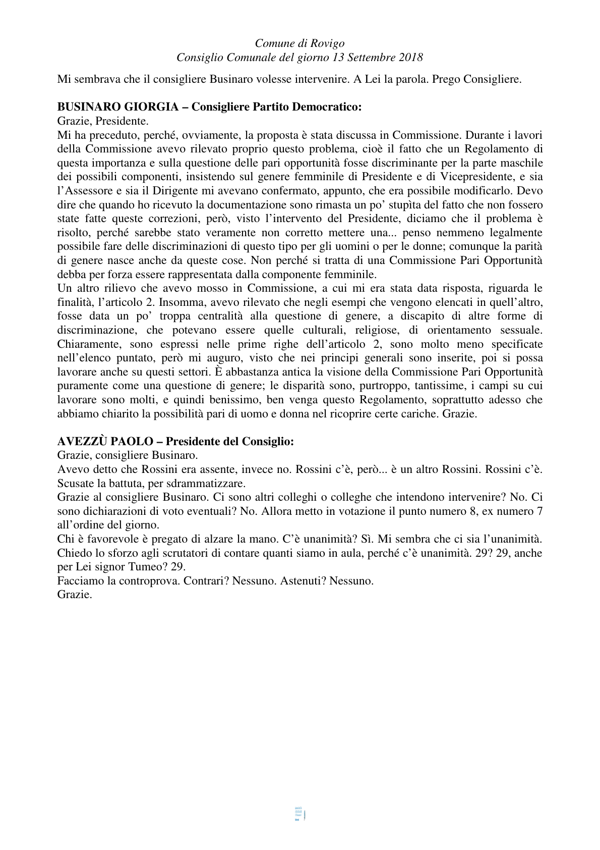 Pagina 49 del verbale