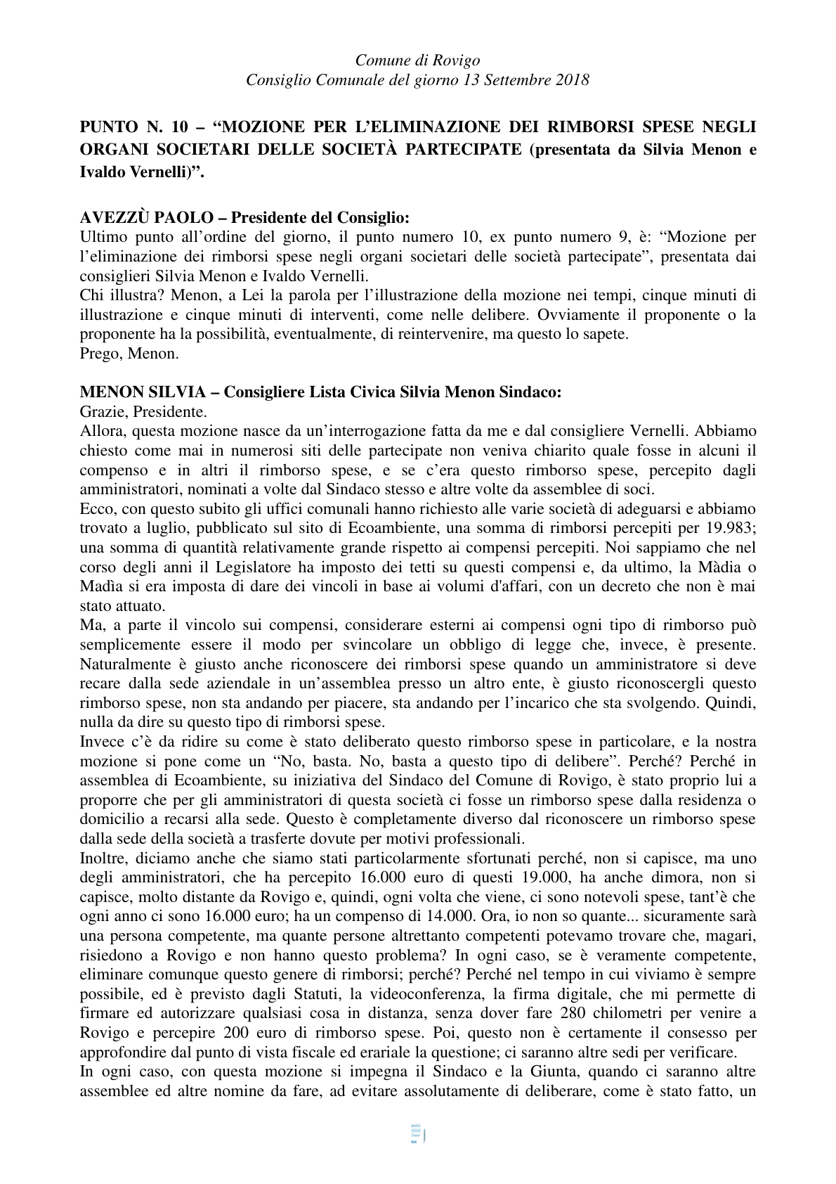 Pagina 51 del verbale