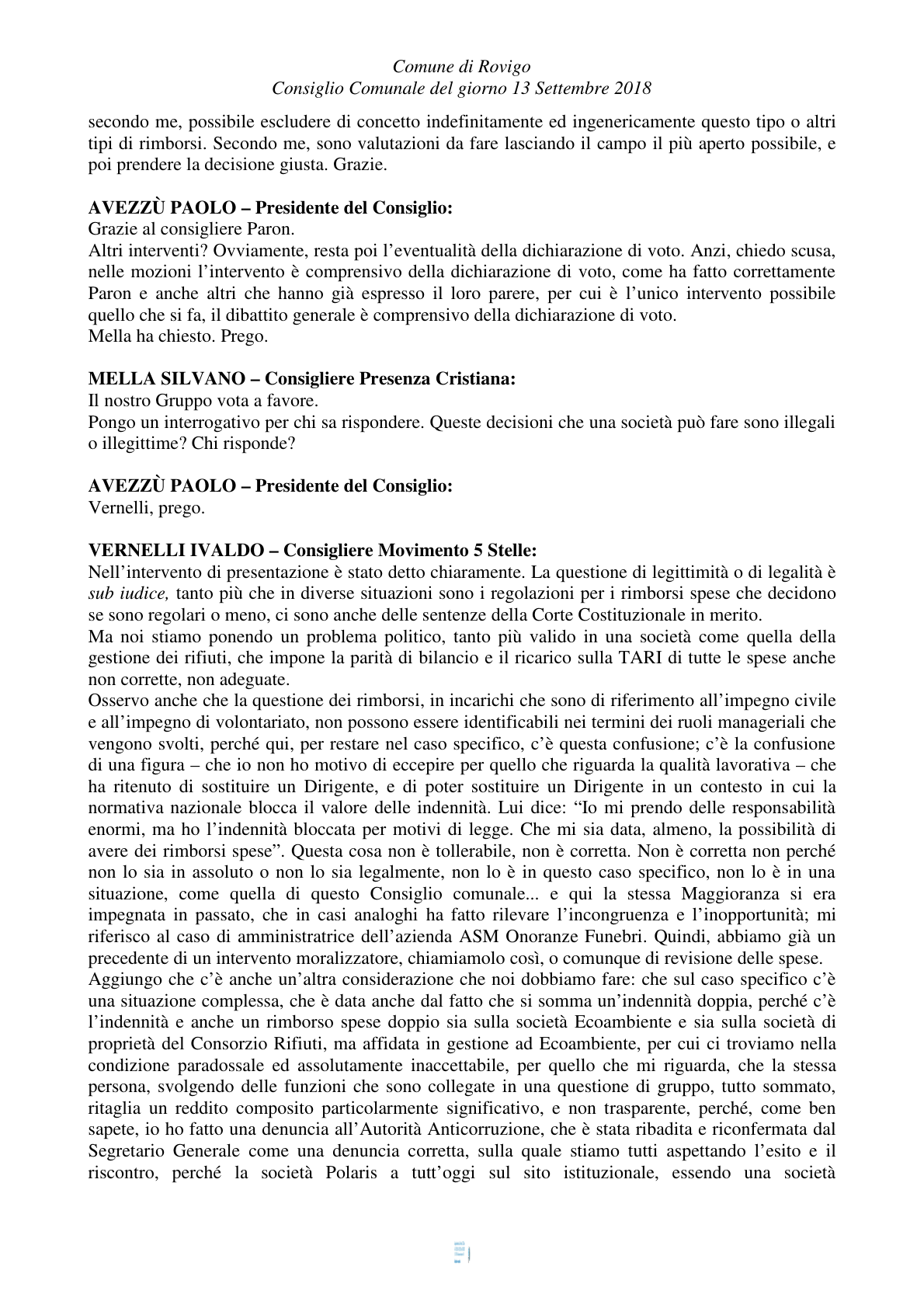 Pagina 56 del verbale