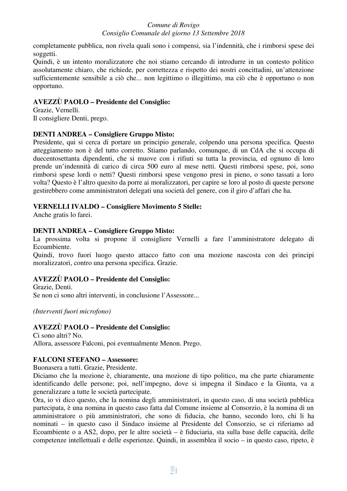 Pagina 57 del verbale