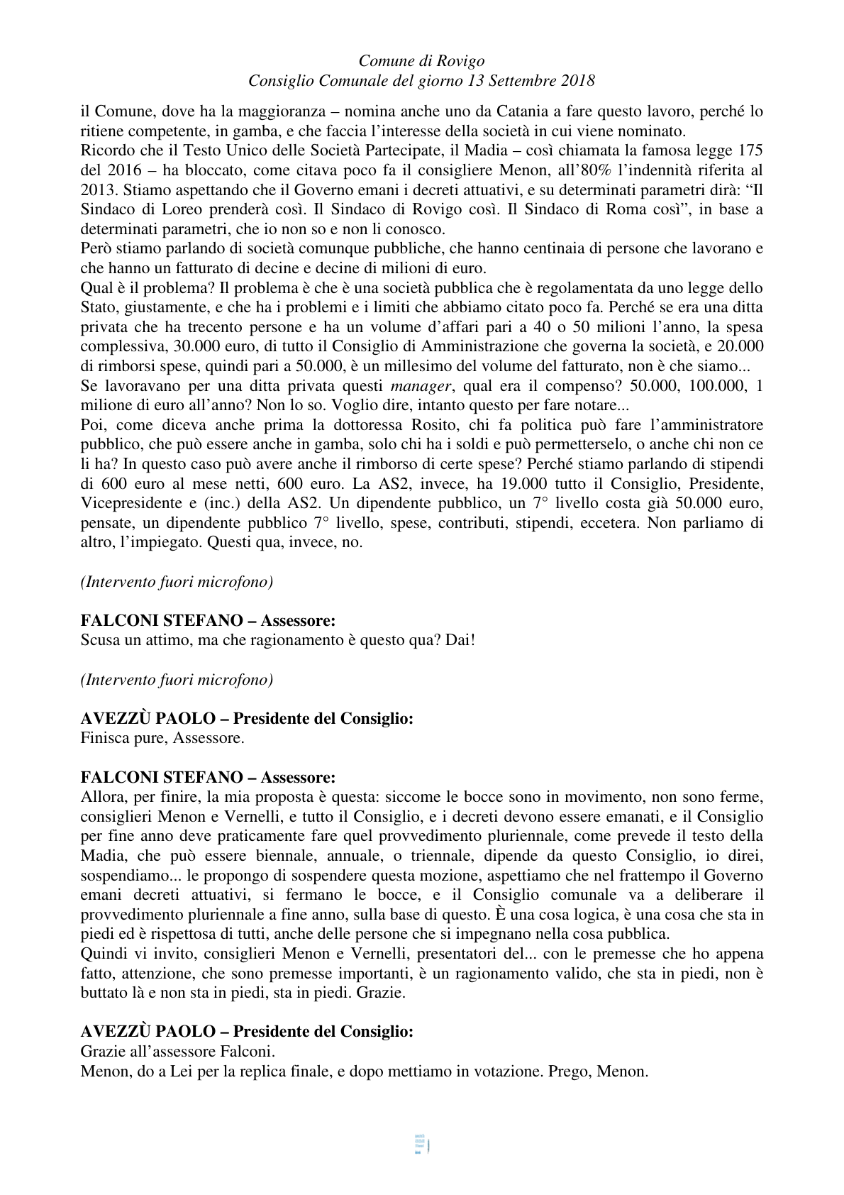 Pagina 58 del verbale