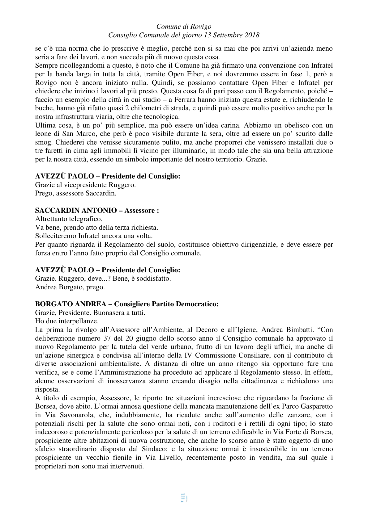 Pagina 9 del verbale