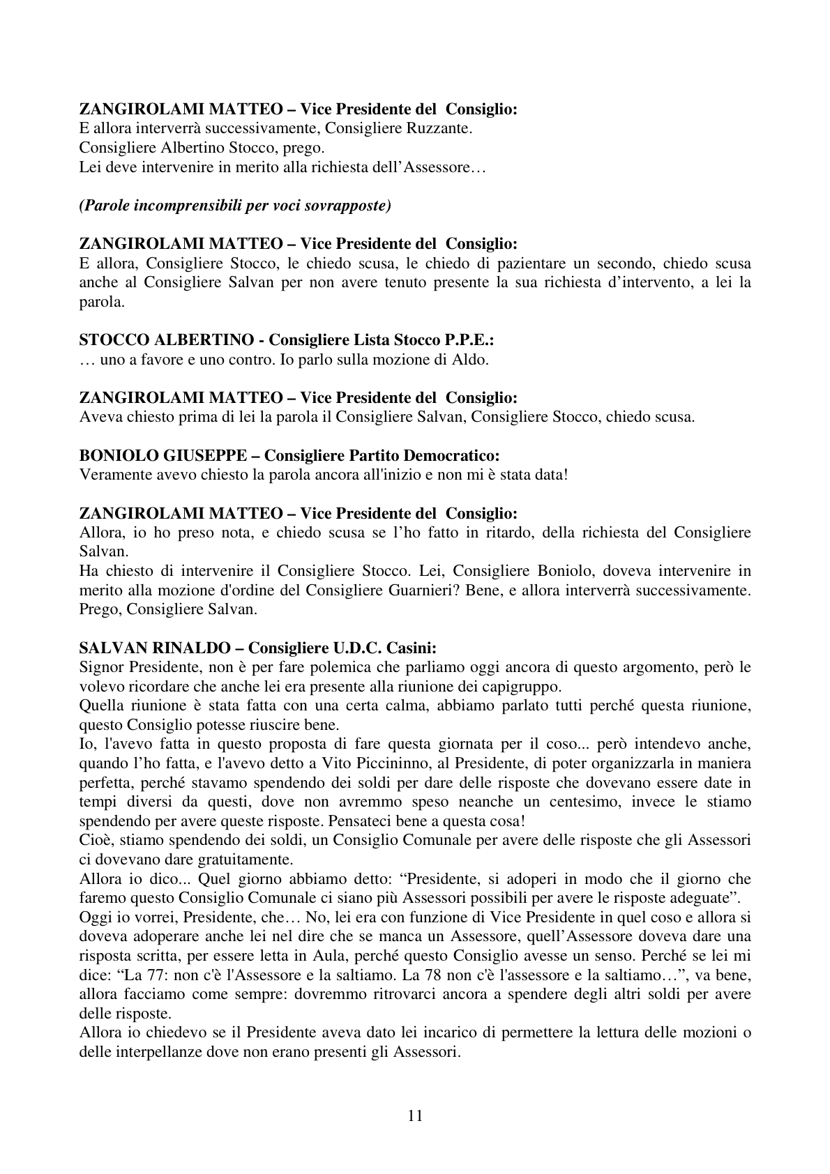Pagina 11 del verbale