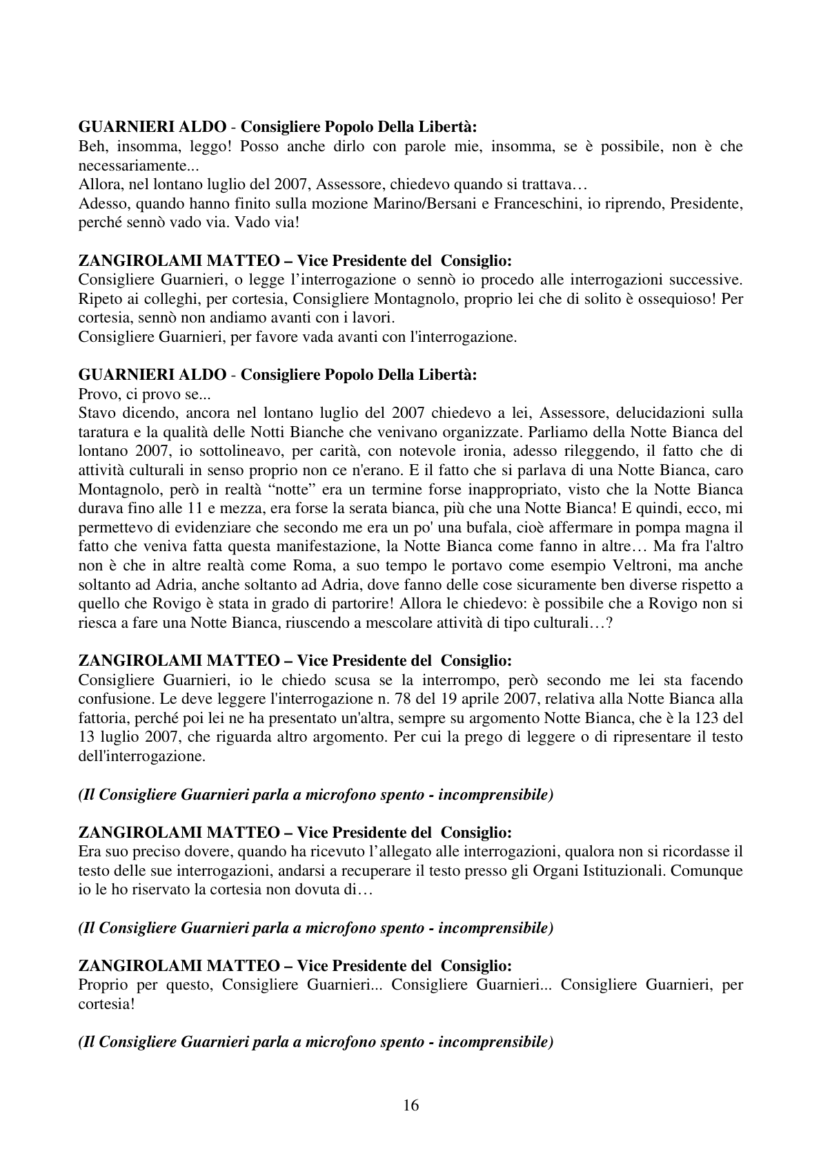 Pagina 16 del verbale
