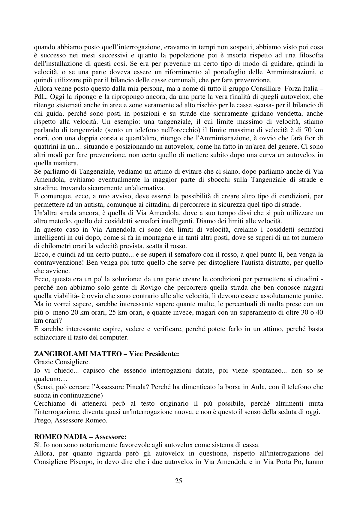 Pagina 25 del verbale