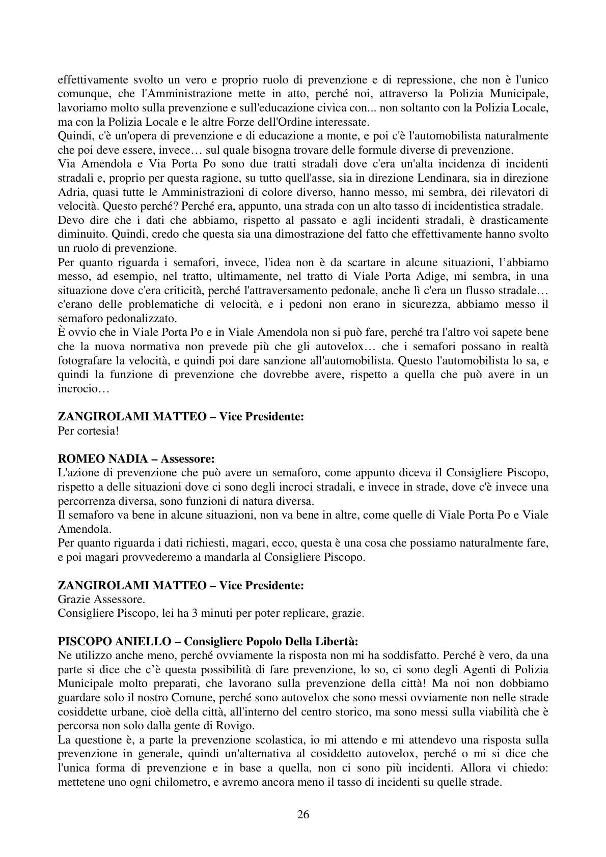 Pagina 26 del verbale