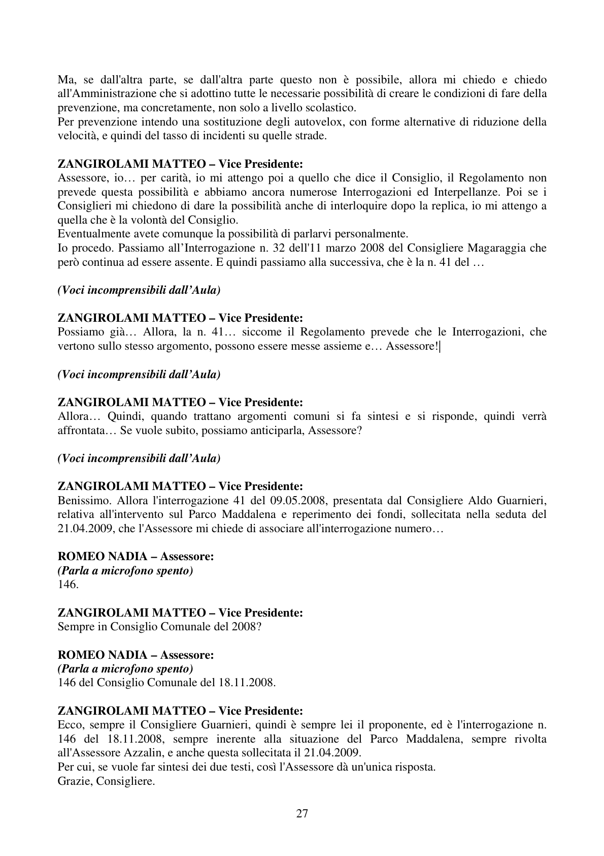 Pagina 27 del verbale