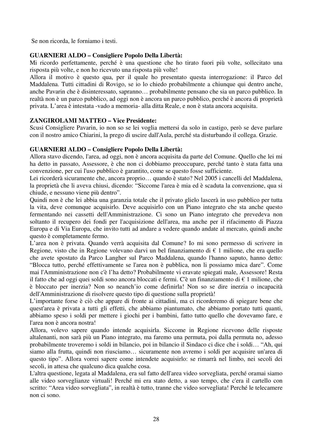 Pagina 28 del verbale
