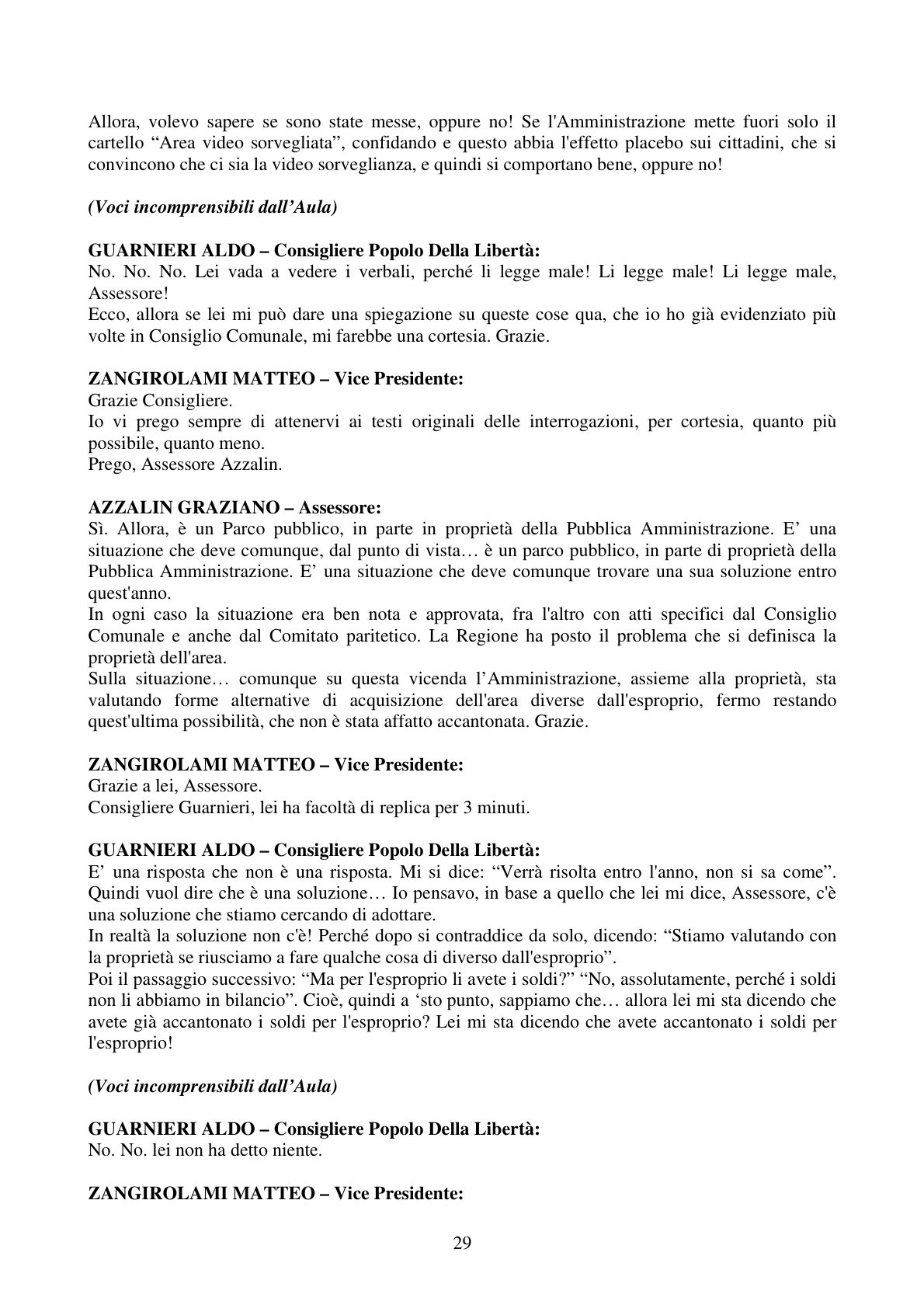 Pagina 29 del verbale