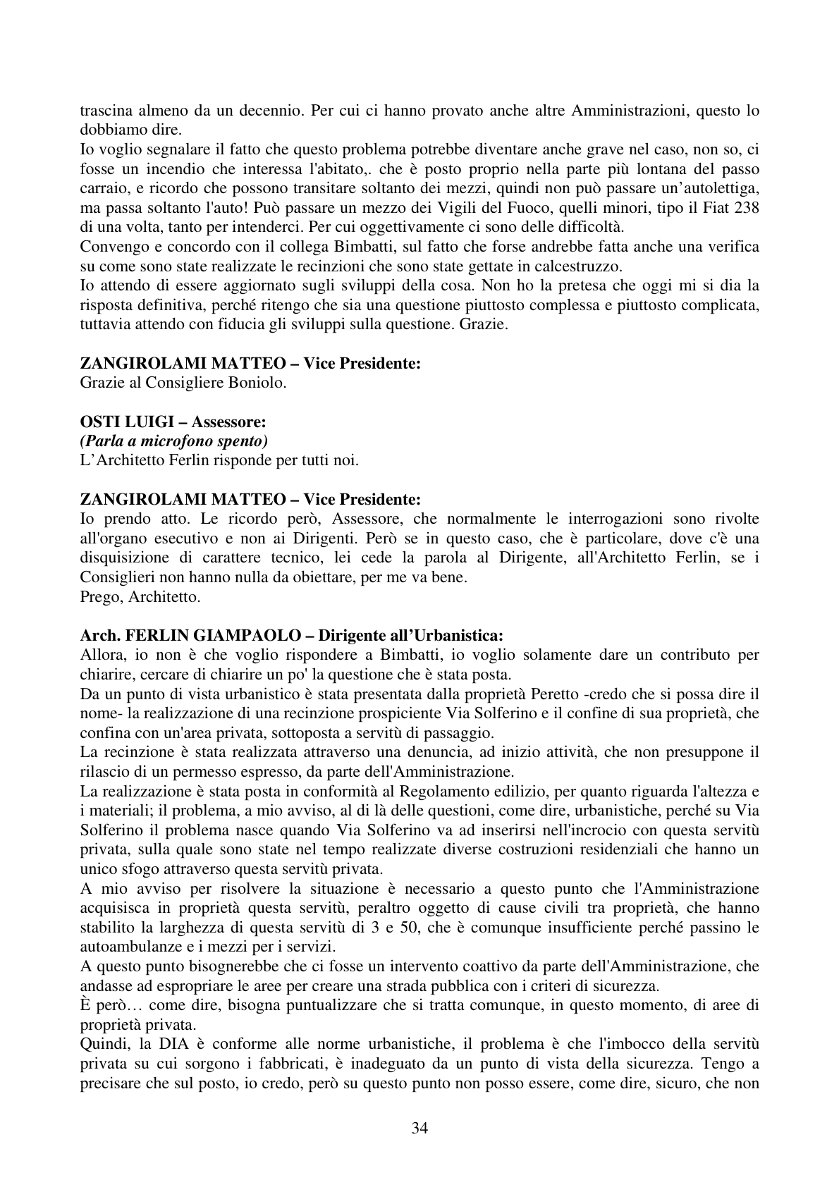 Pagina 34 del verbale