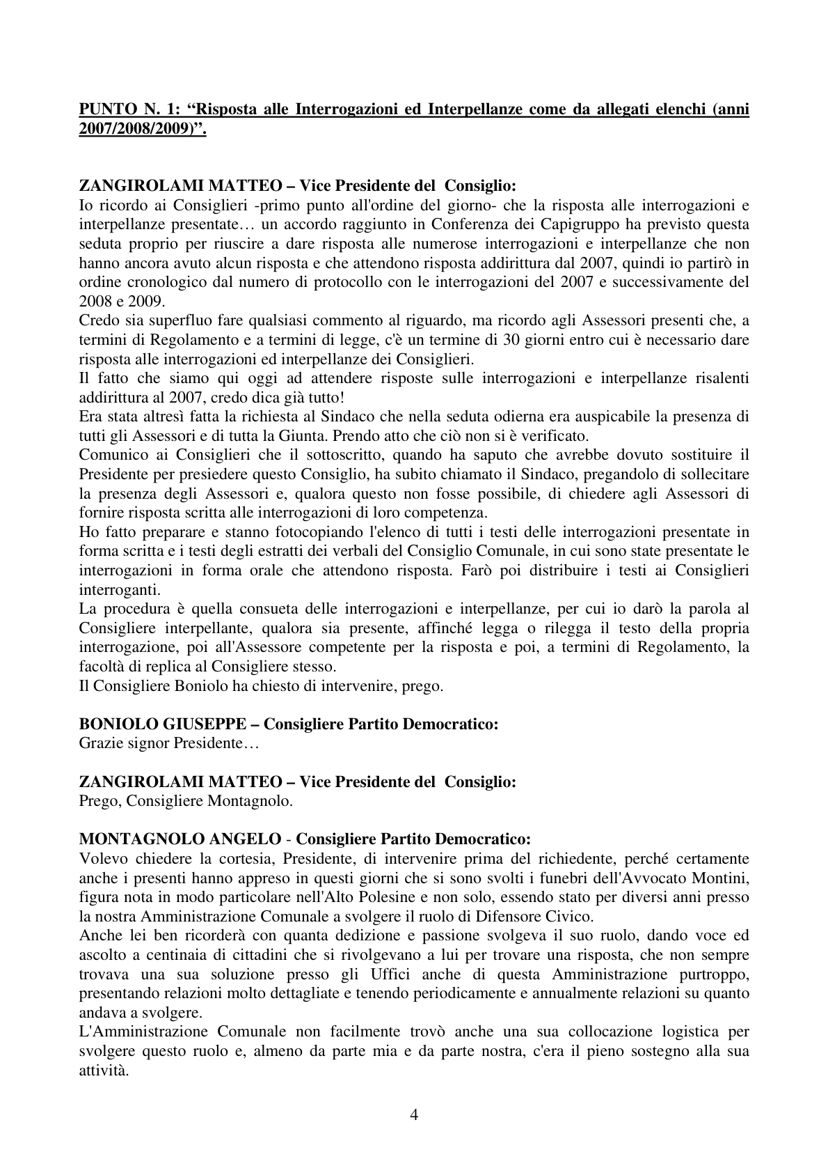 Pagina 4 del verbale