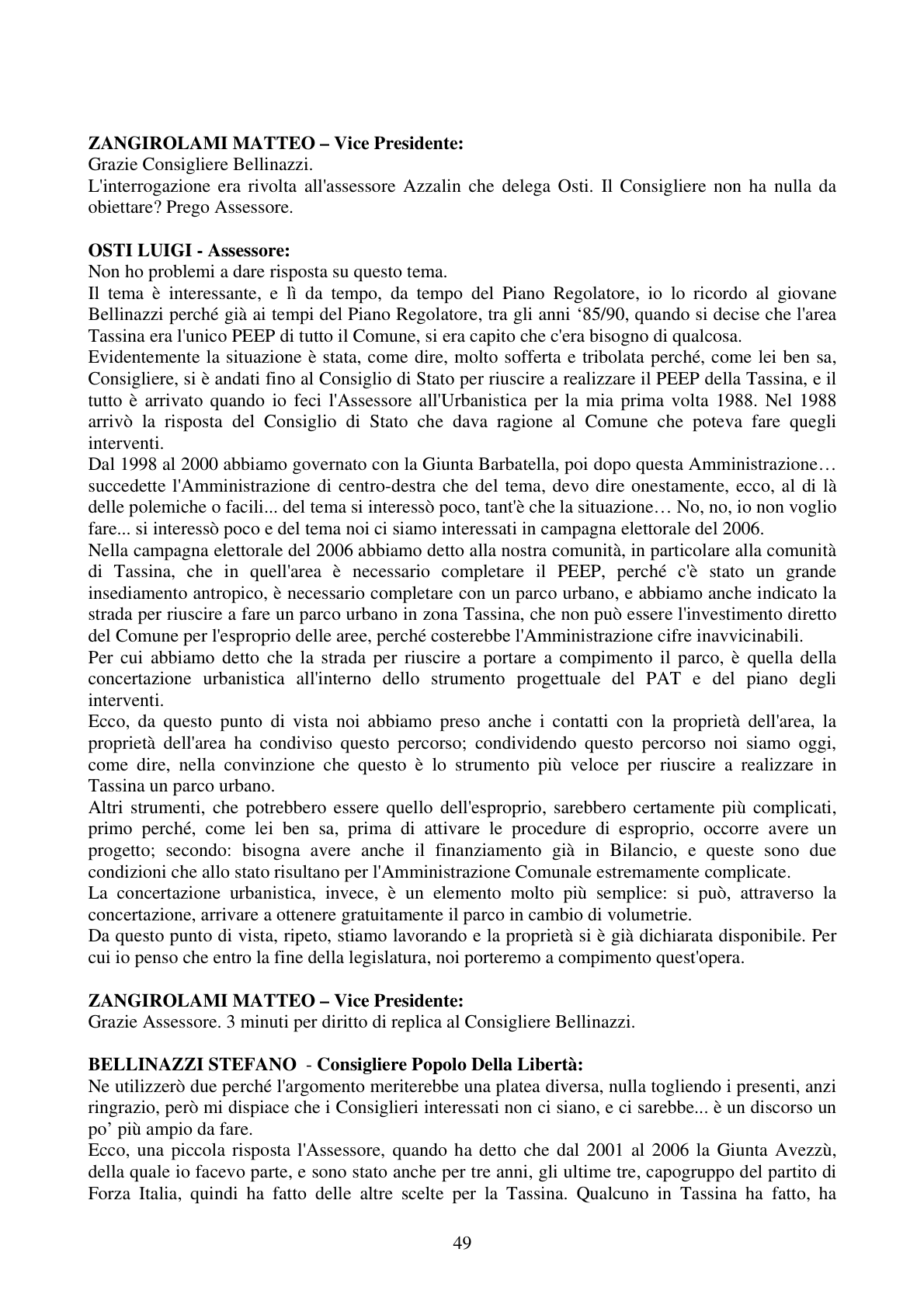 Pagina 49 del verbale
