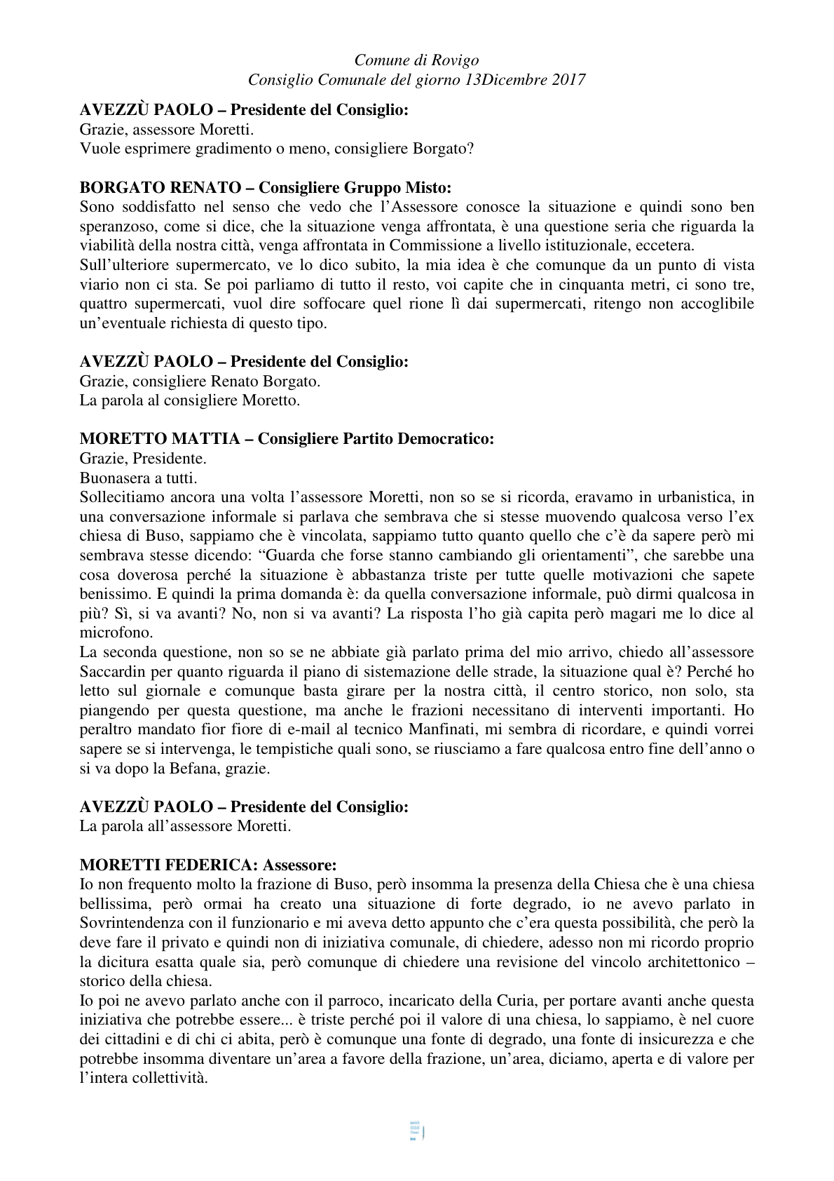 Pagina 16 del verbale