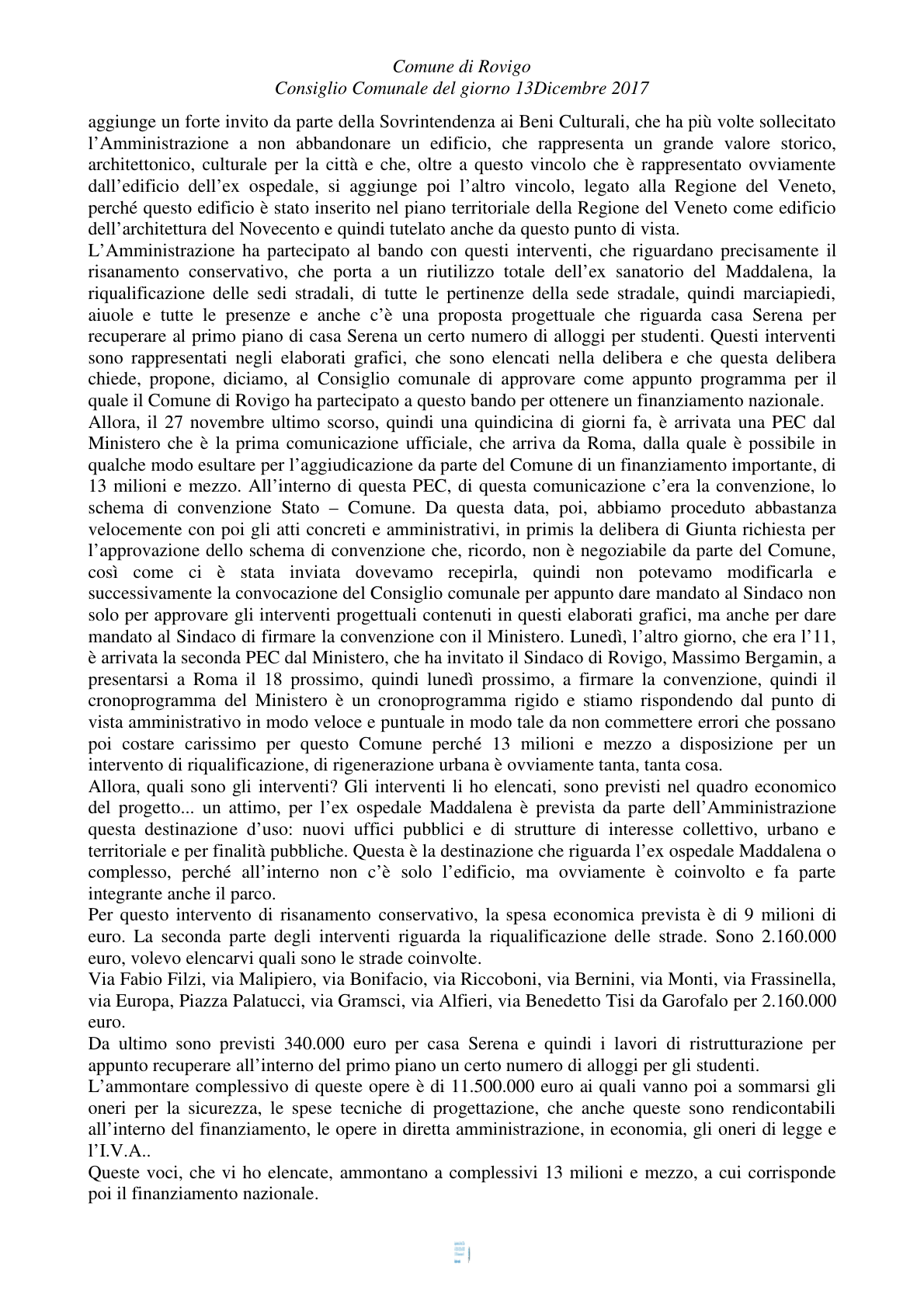 Pagina 22 del verbale